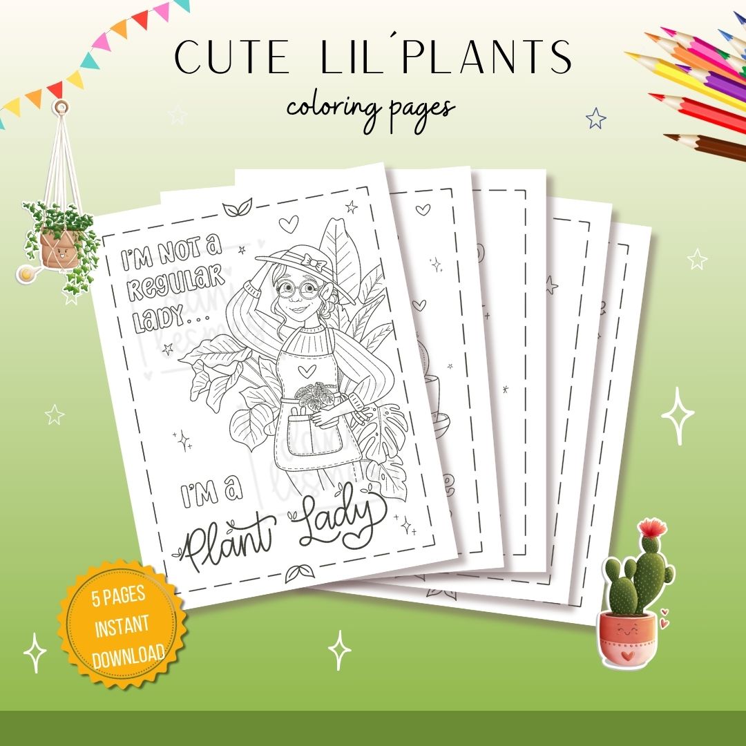 Happy Plants Coloring Pages