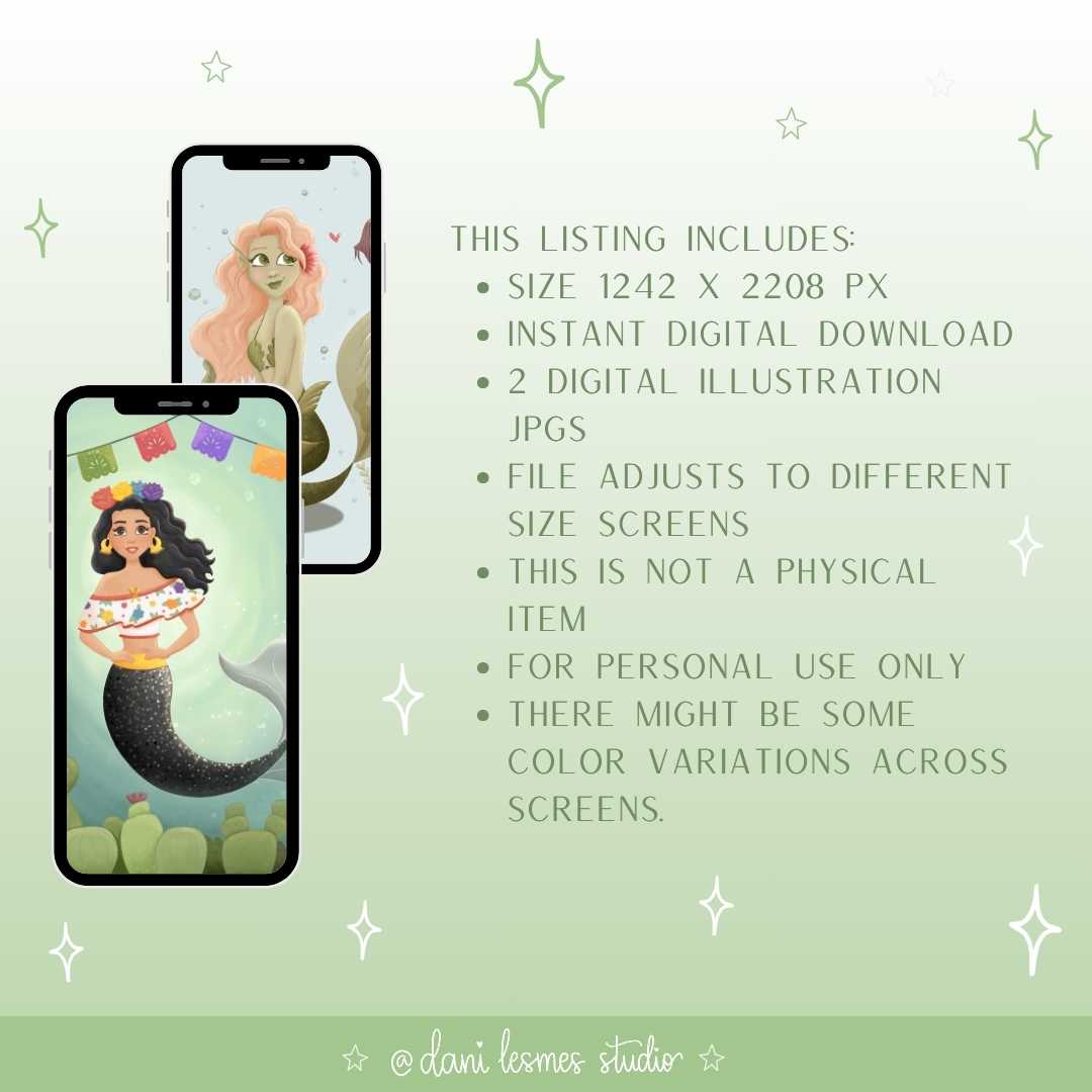 🧜🏼♀️ Mermaids Digital Phone Wallpapers
