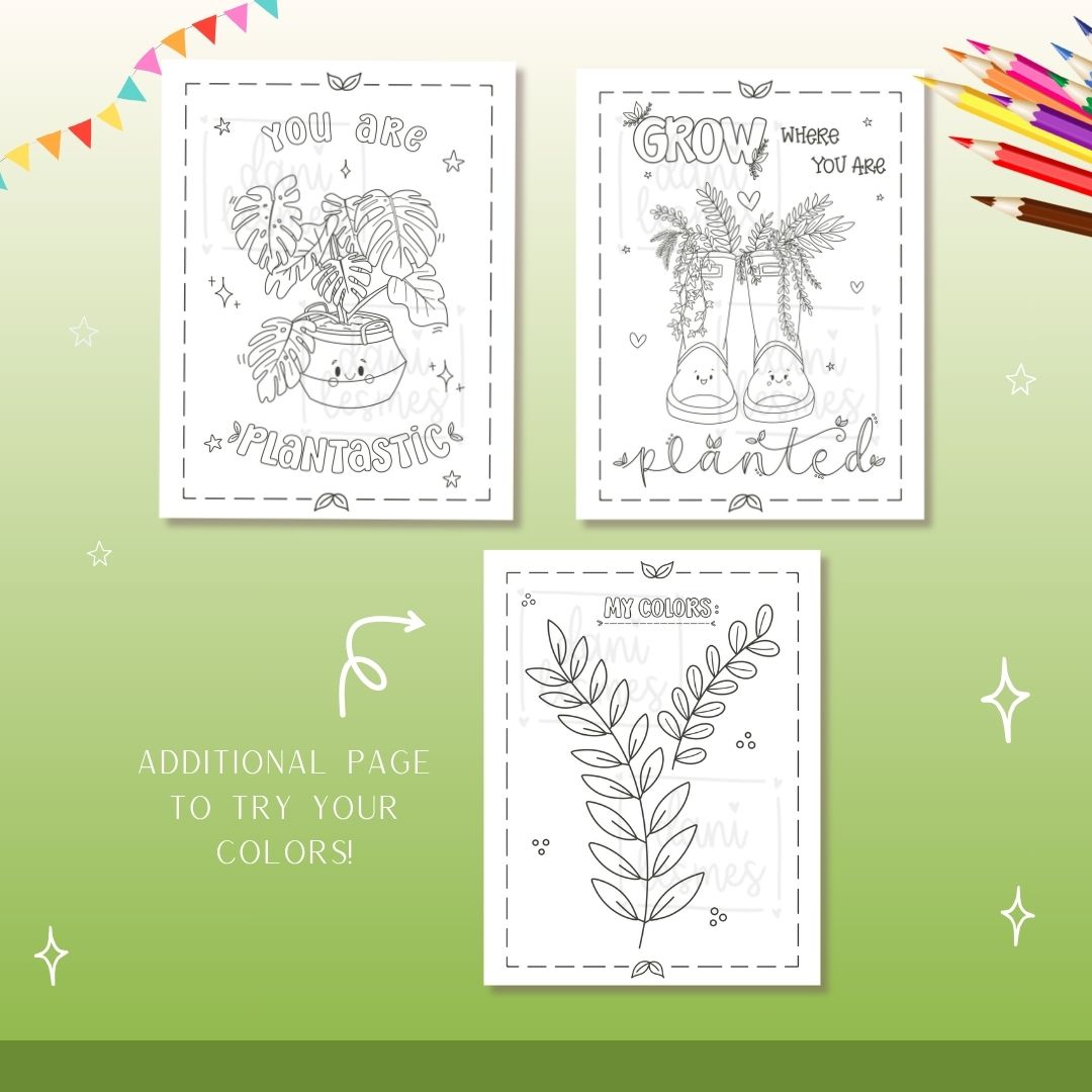 Happy Plants Coloring Pages