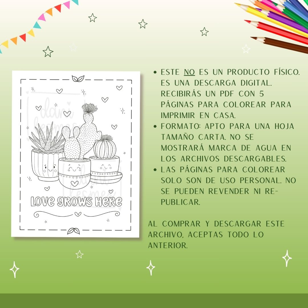 Happy Plants Coloring Pages