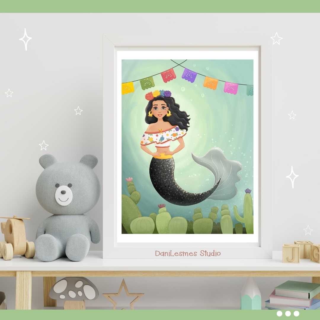 🧜🏼♀️ Sweet Mermaid Wall Art *Set of 2*