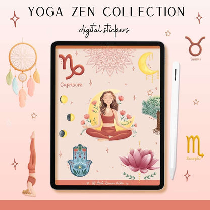 🧘🏻‍♀️ Stickers digitales de Yoga