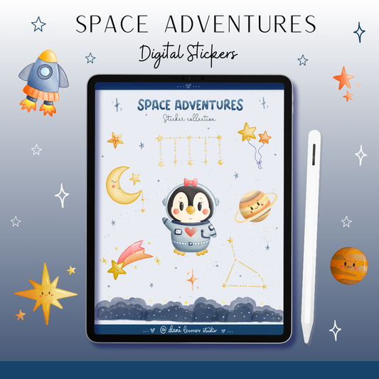 🚀 Space Adventures Digital Stickers