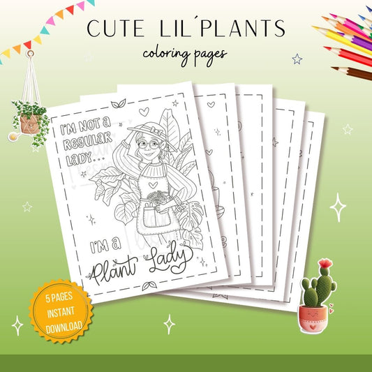 Happy Plants Coloring Pages