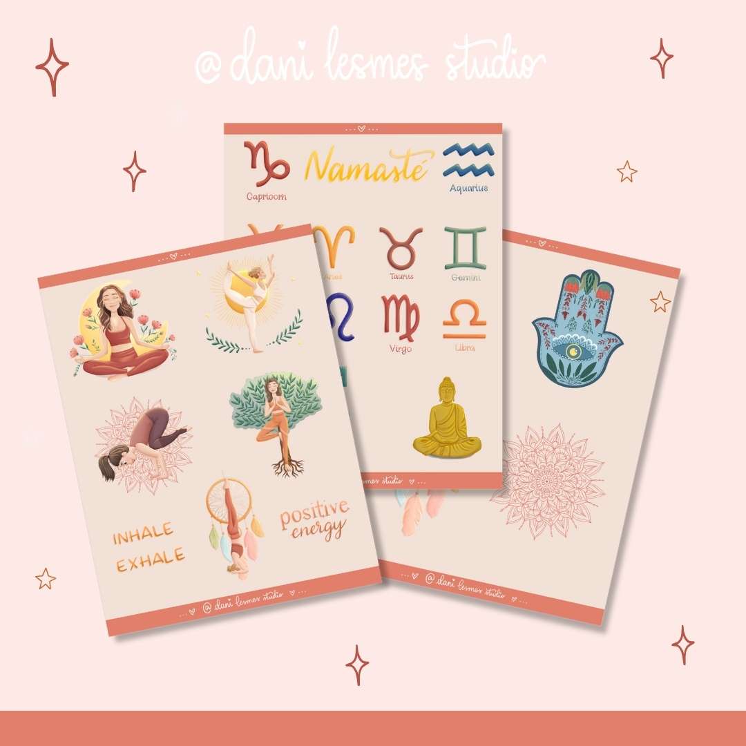 🧘🏻‍♀️ Stickers digitales de Yoga