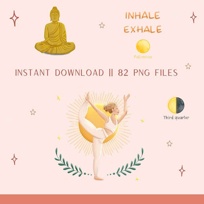 🧘🏻‍♀️ Stickers digitales de Yoga