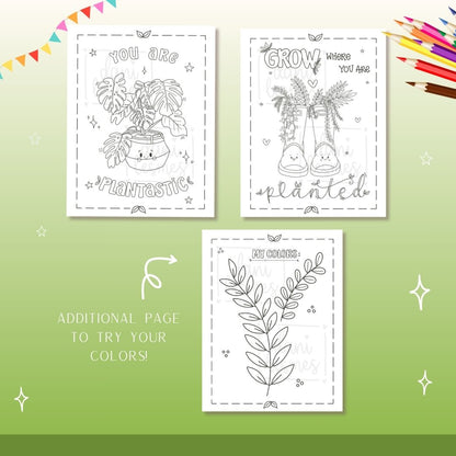 Happy Plants Coloring Pages