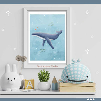 🐳 Sweet Sea Animals Wall Art *Set of 3*