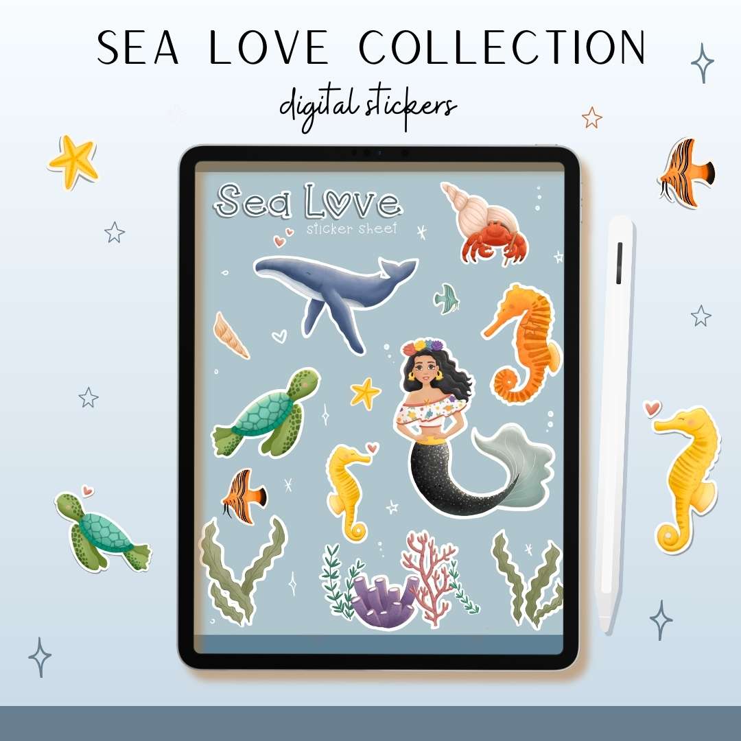 🪸 Sea Love Digital Stickers