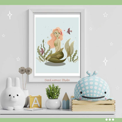 🧜🏼‍♀️ Sweet Mermaid Wall Art *Set of 2*