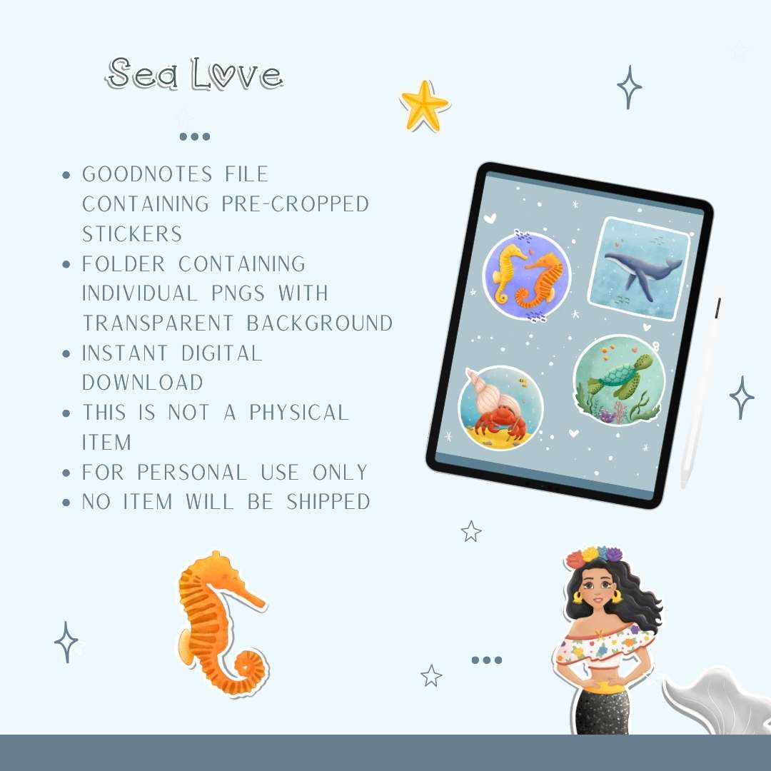 🪸 Sea Love Digital Stickers