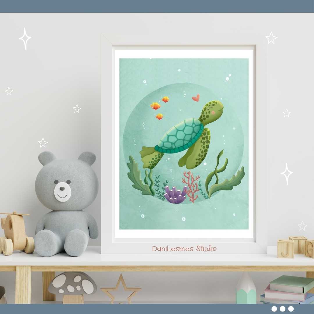 🐳 Sweet Sea Animals Wall Art *Set of 3*