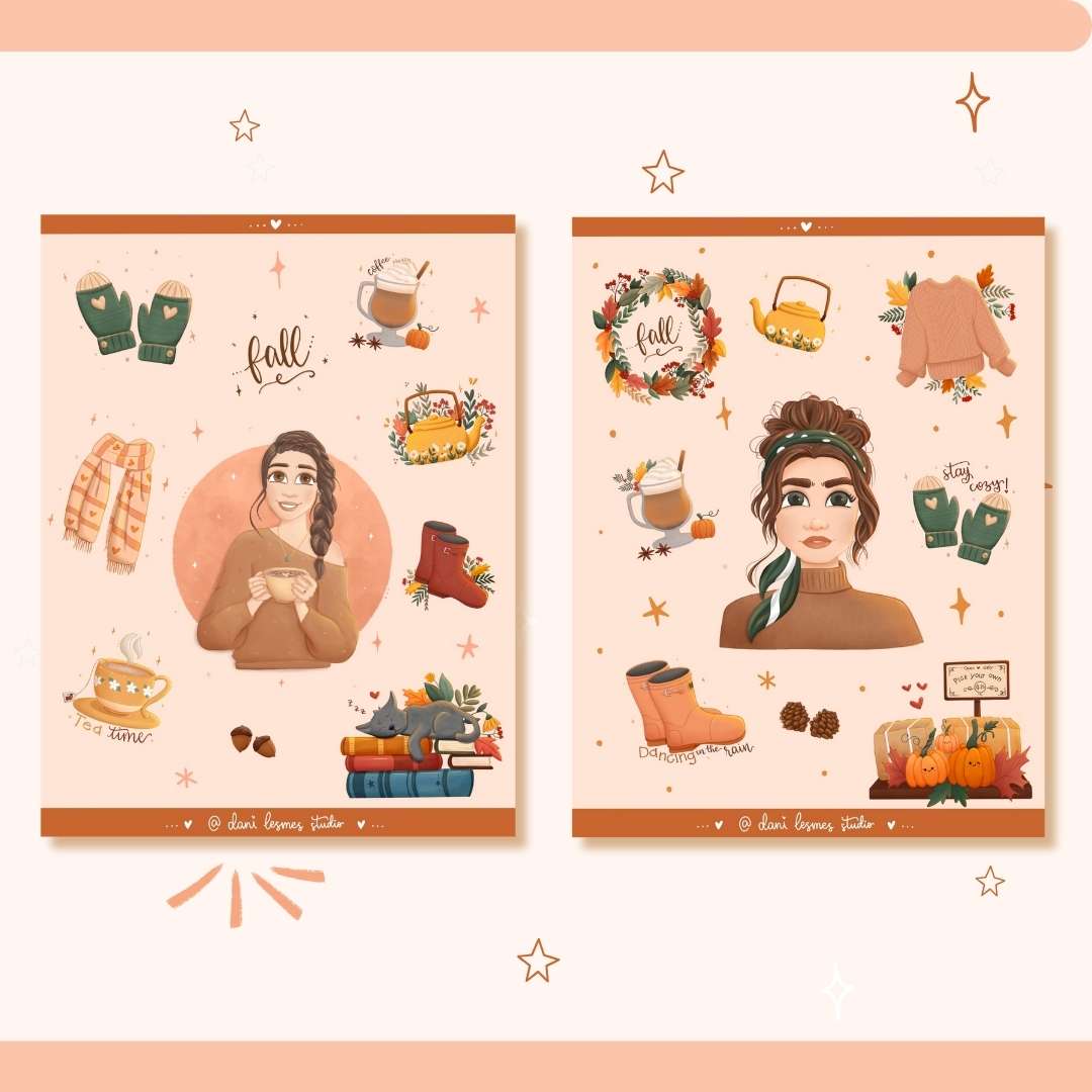 🍁 Fall Collection Digital Stickers