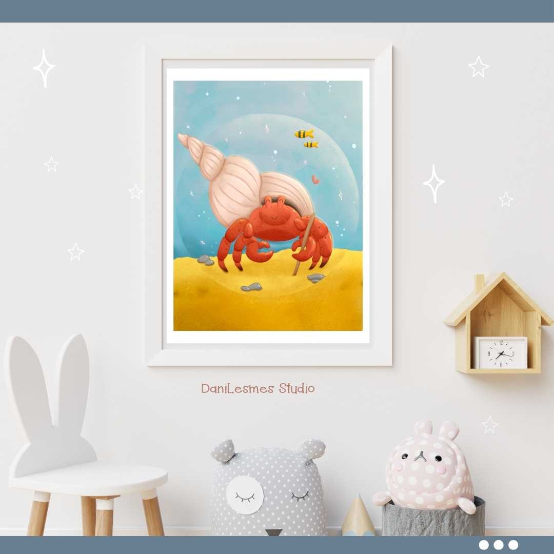 🪸 Sweet Sea Animals Love Wall Art *Set of 6* | BUNDLE |